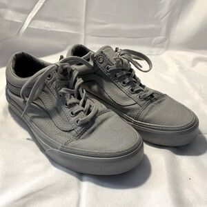 Unisex Vans Gray Canvas Old Skool Sreakers
